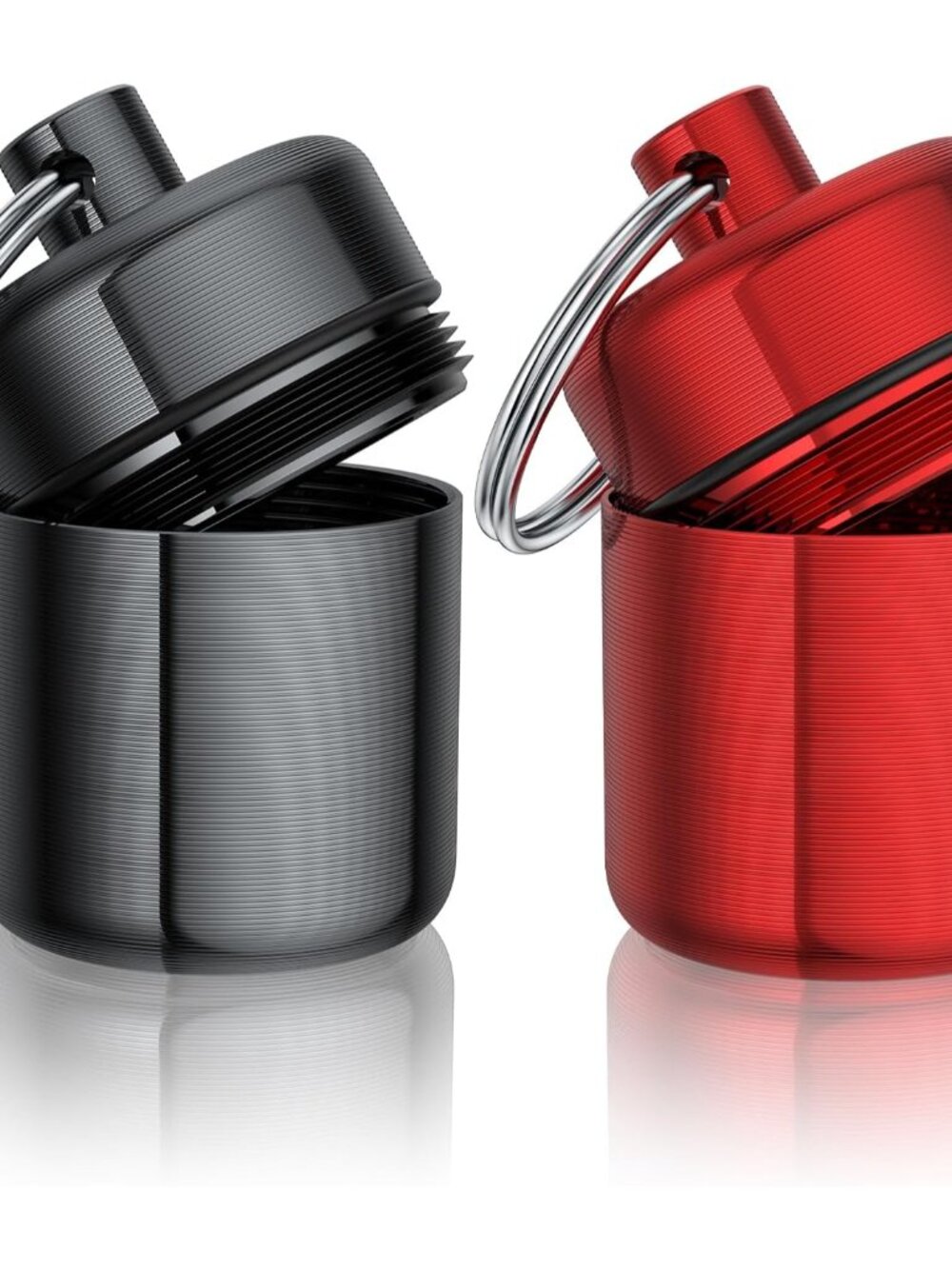 Ear Plug Carrying Case Keychain2 Pack, Small Waterproof Metal Earplug Case Ear P